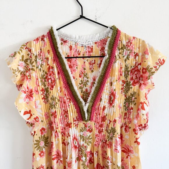 Poupette St. Barth Camila Floral Mini Dress S - Picture 3 of 7